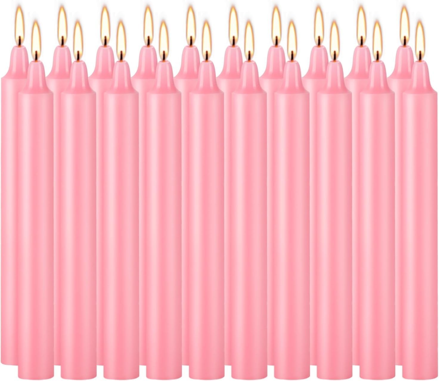 YOROXRG Set of 40 Pink Spell Chime Candles