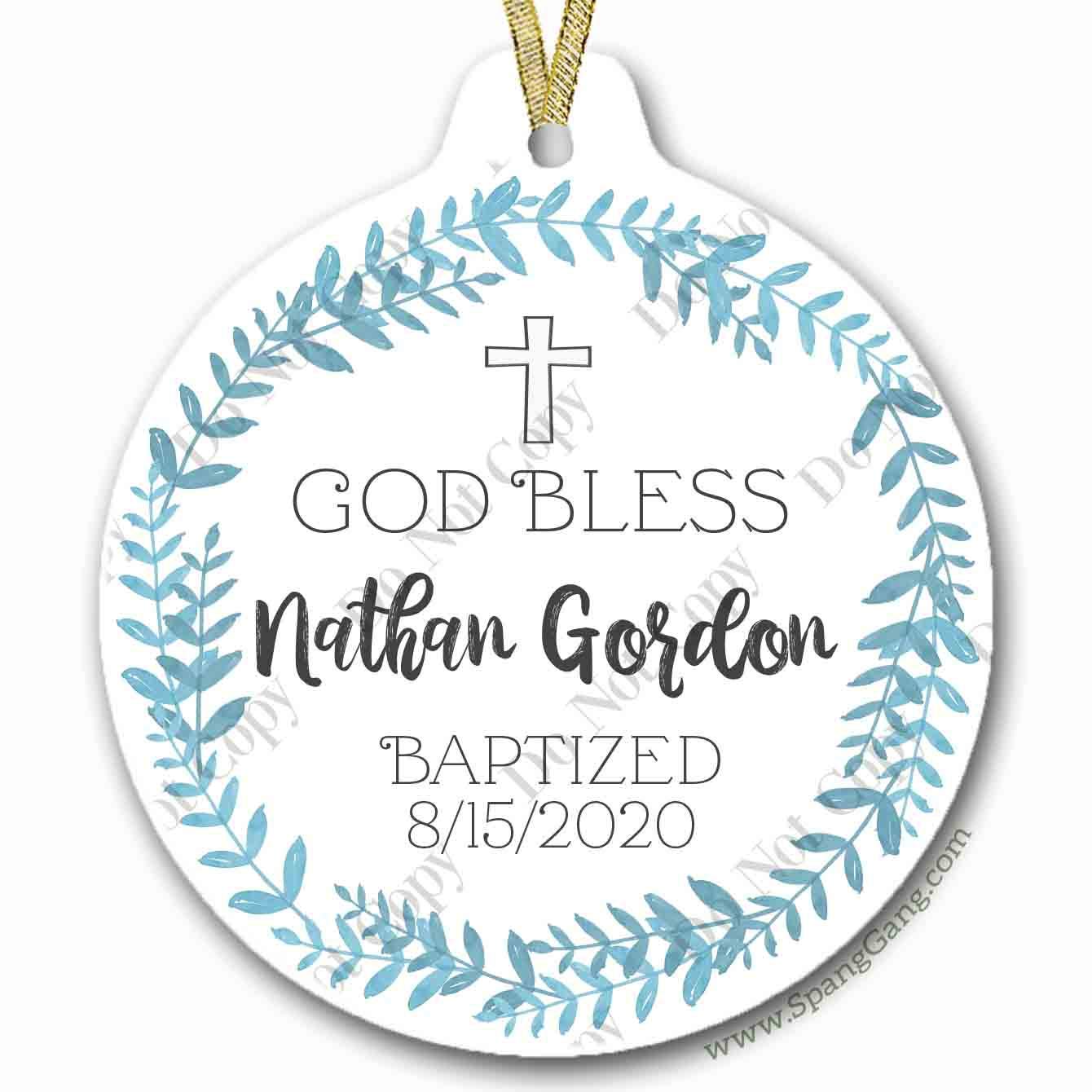 Baptism Gift for Baby Girl Christening Ornament Christmas Decoration