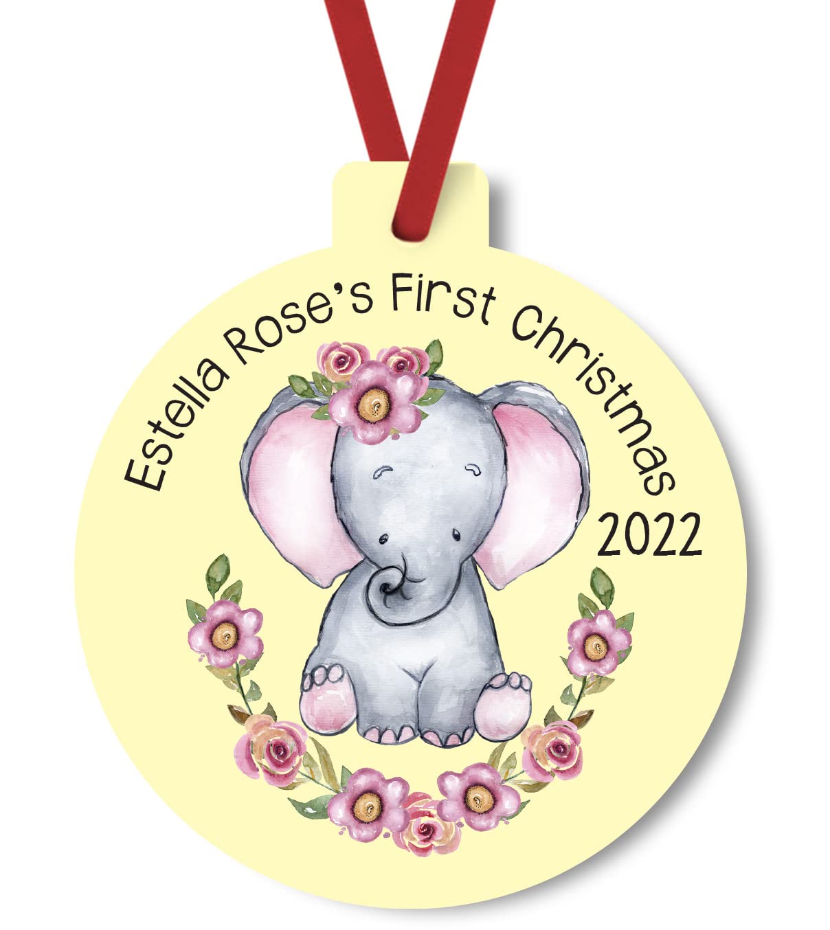 Babys First Christmas 2022 Personalized Ornament