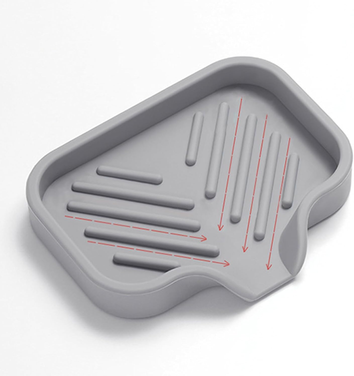 Vdaxvme Bathroom Soap Dish Silicone Drying Tray