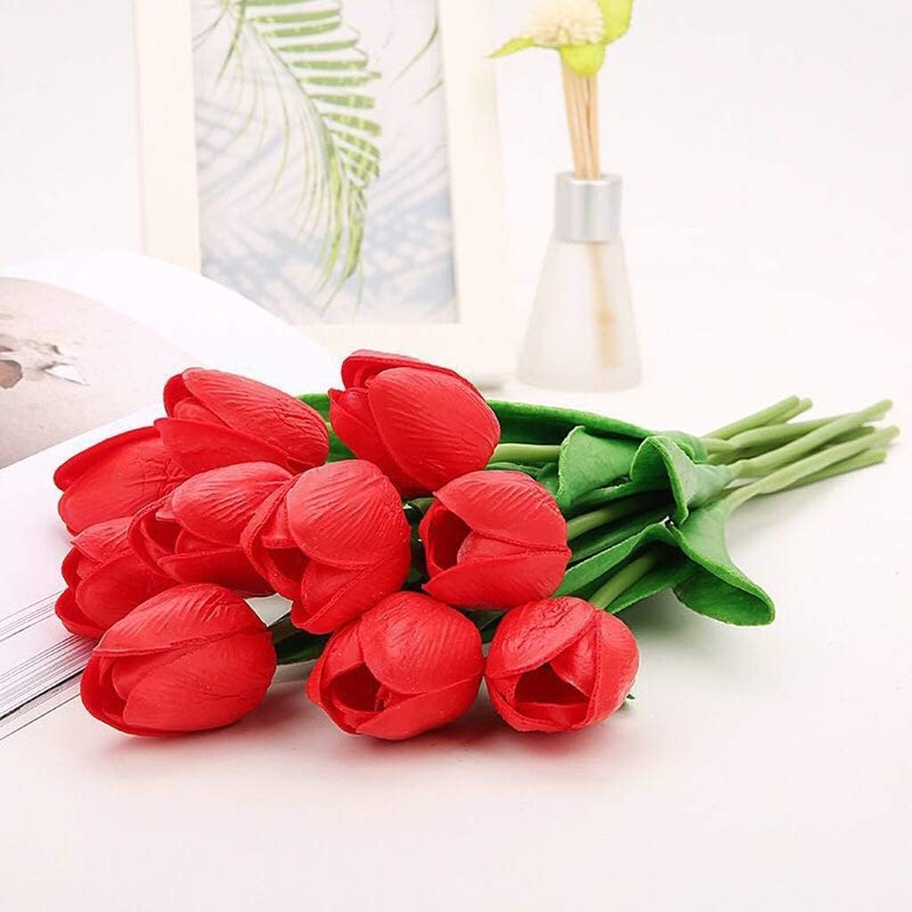 Gerrit Artificial Flowers in Tulip Vase - 10 Heads