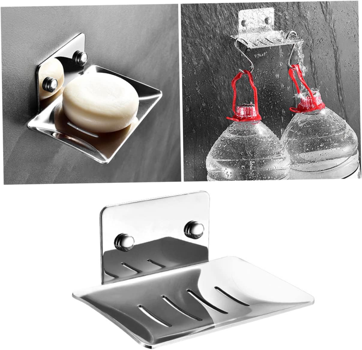 Stainless Steel Soap Basket Wall Mount Leakproof Holder