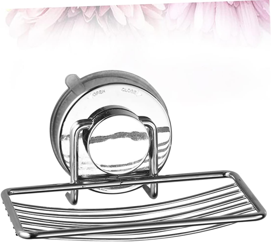 Holibanna Punch-Free Soap Dish Holder with Drain Rack and Suction Cup