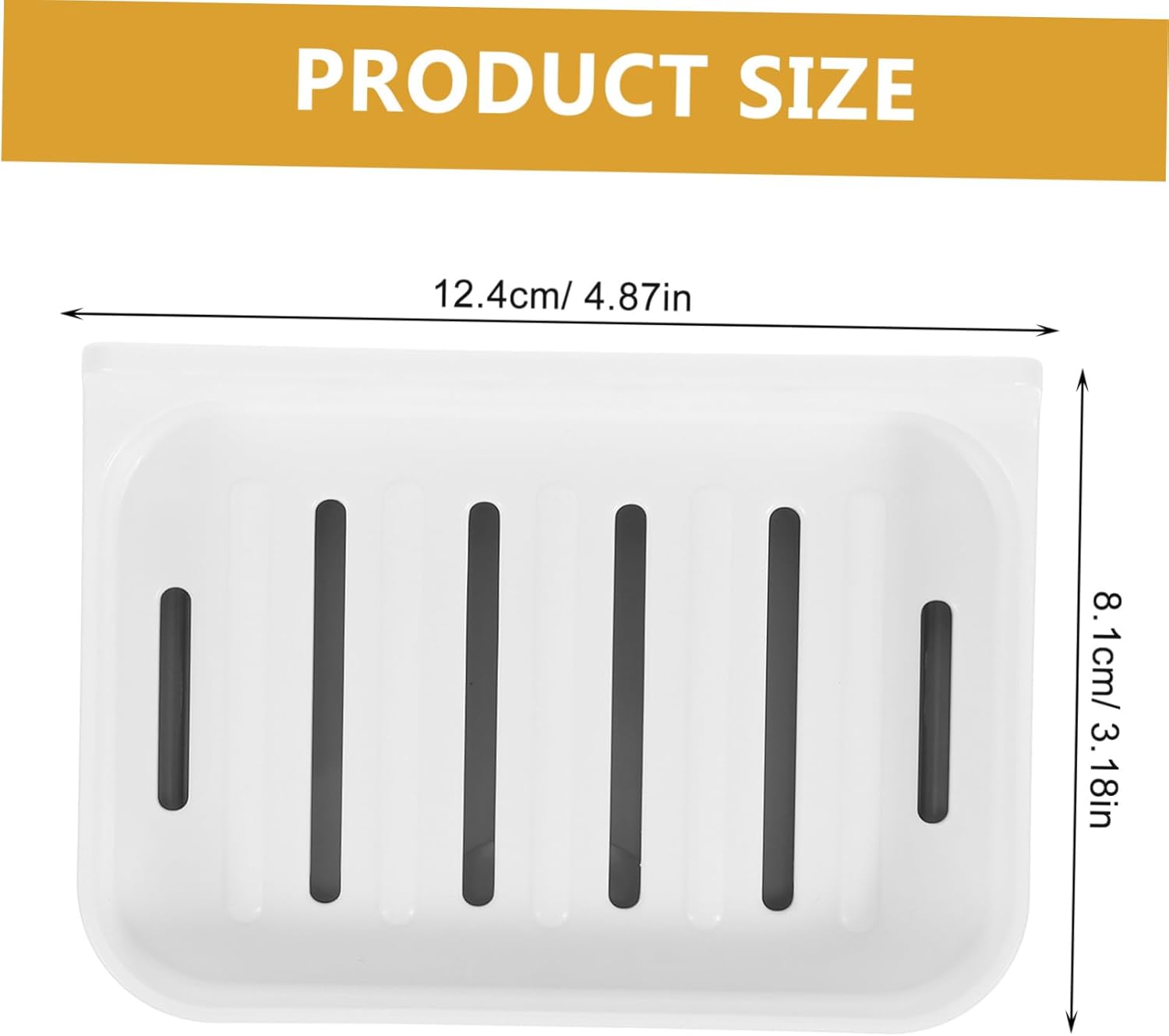 LIFKICH 1Set Absorbent Soap Dish Wall-Mounted Holder