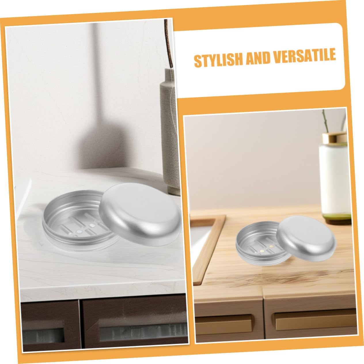 PERSELOSO Travel Aluminum Soap Holder with Drainage 1