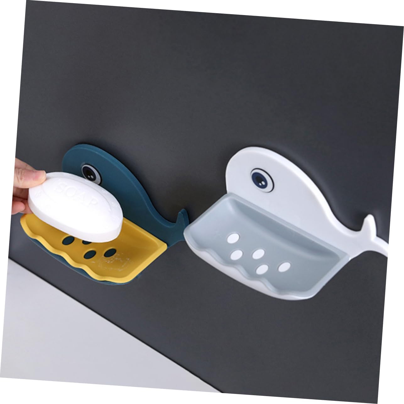 Homoyoyo Whale Design Wall Soap Holder