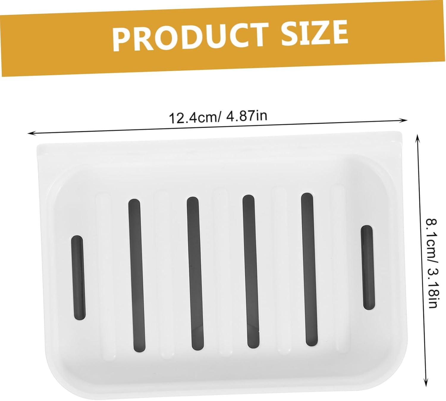 LIFKOME Wall Mount Soap Holder Diatomite Absorbent Dish