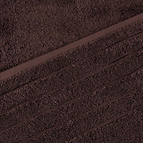 Towels Beyond Luxury 4 Piece Towel Set Chocolate