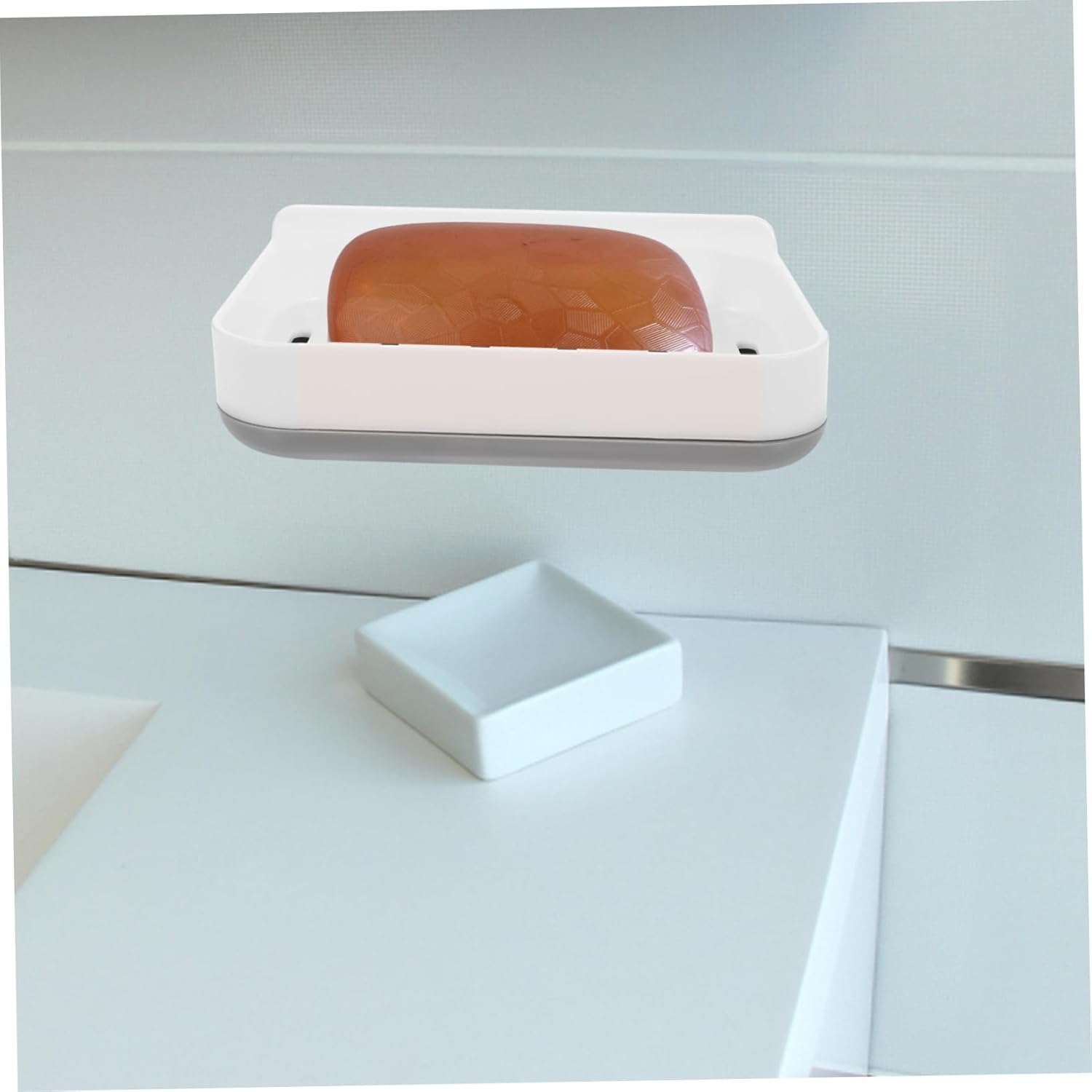 PRETYZOOM Wall Mounted Soap Dish with Drainage