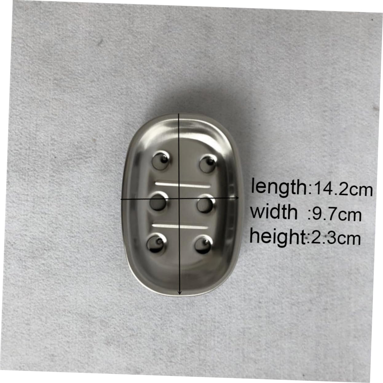 Anneome Stainless Steel Double Layer Soap Dish Holder Drainer