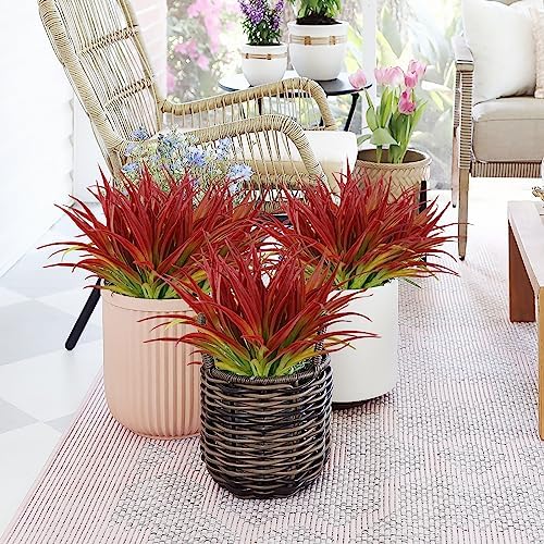 24Pcs Artificial Grass Plants for Home Garden Decor 1