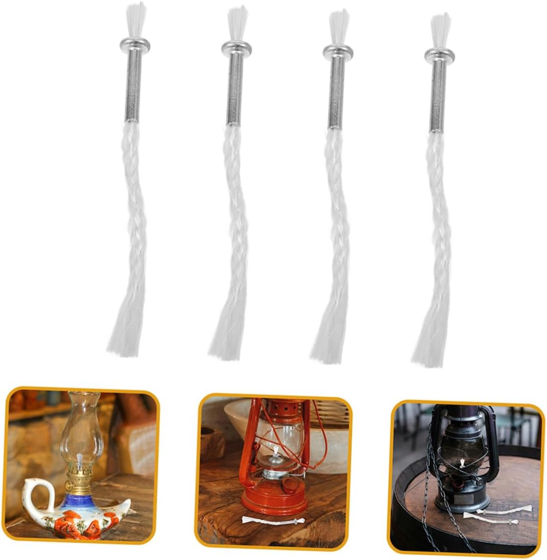 VINTORKY Cotton Wick Set for Oil Lamps 1