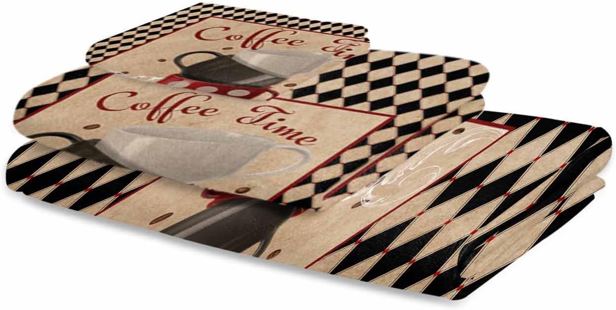 Chees D Zone Retro Diamond Plaid Bath Towel Set