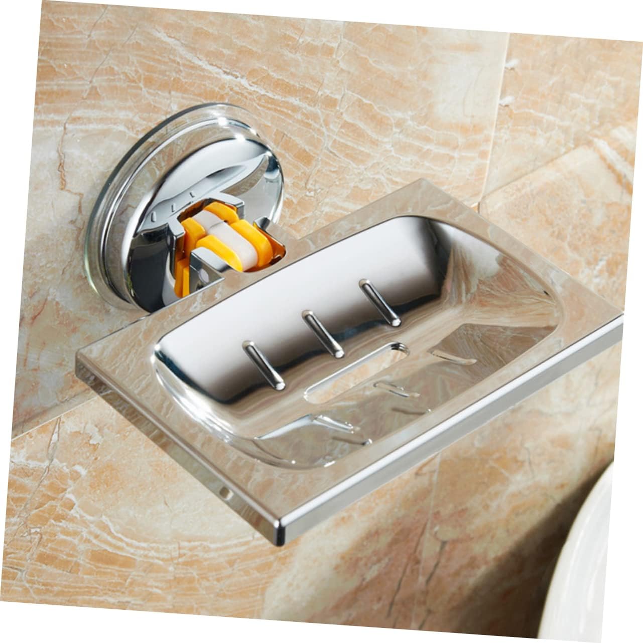 LIFKOME Wall Mounted Soap Holder with Hollow Carved Design