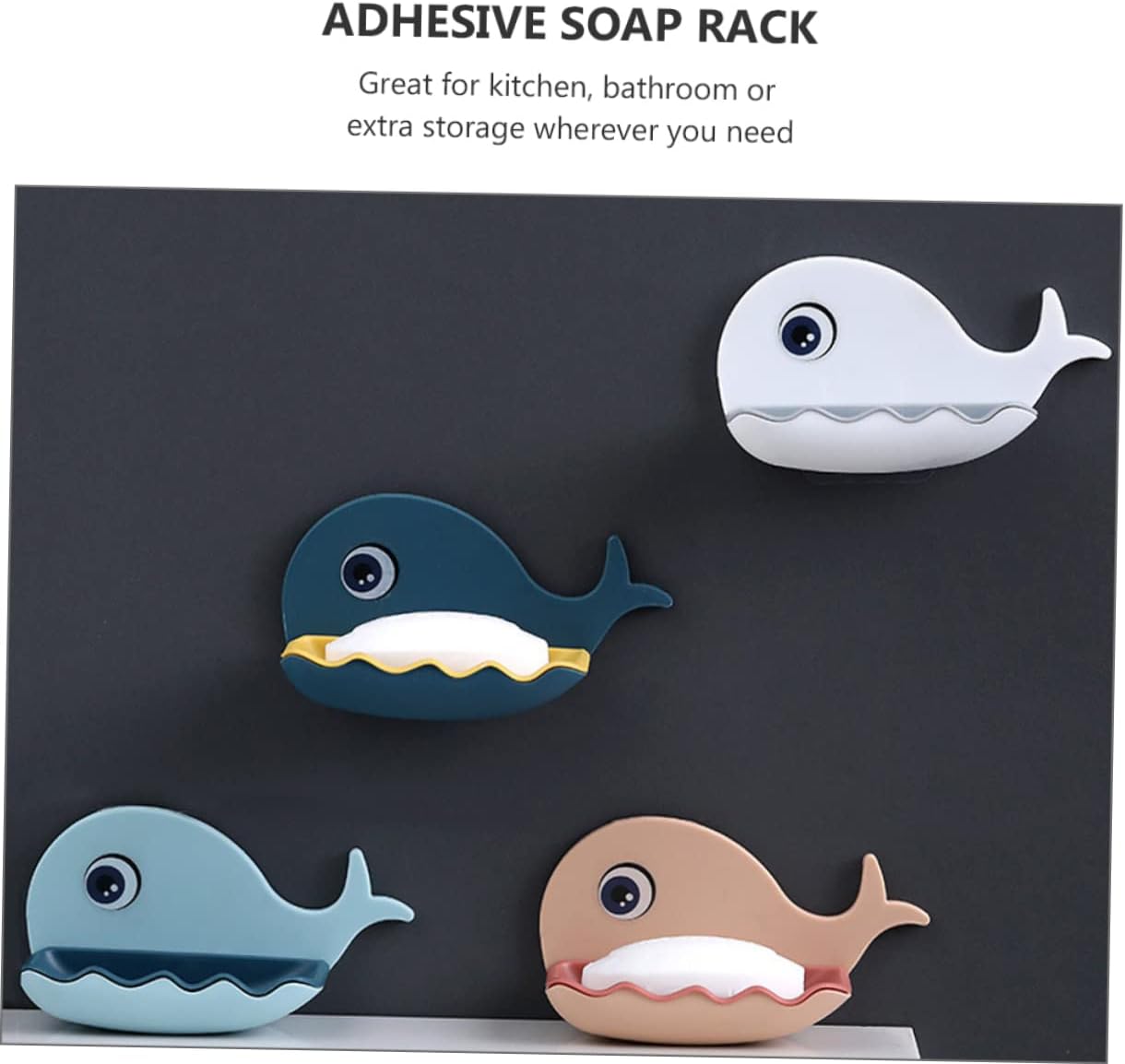 HAKIDZEL Wall Mount Soap Dish with Double Drainage