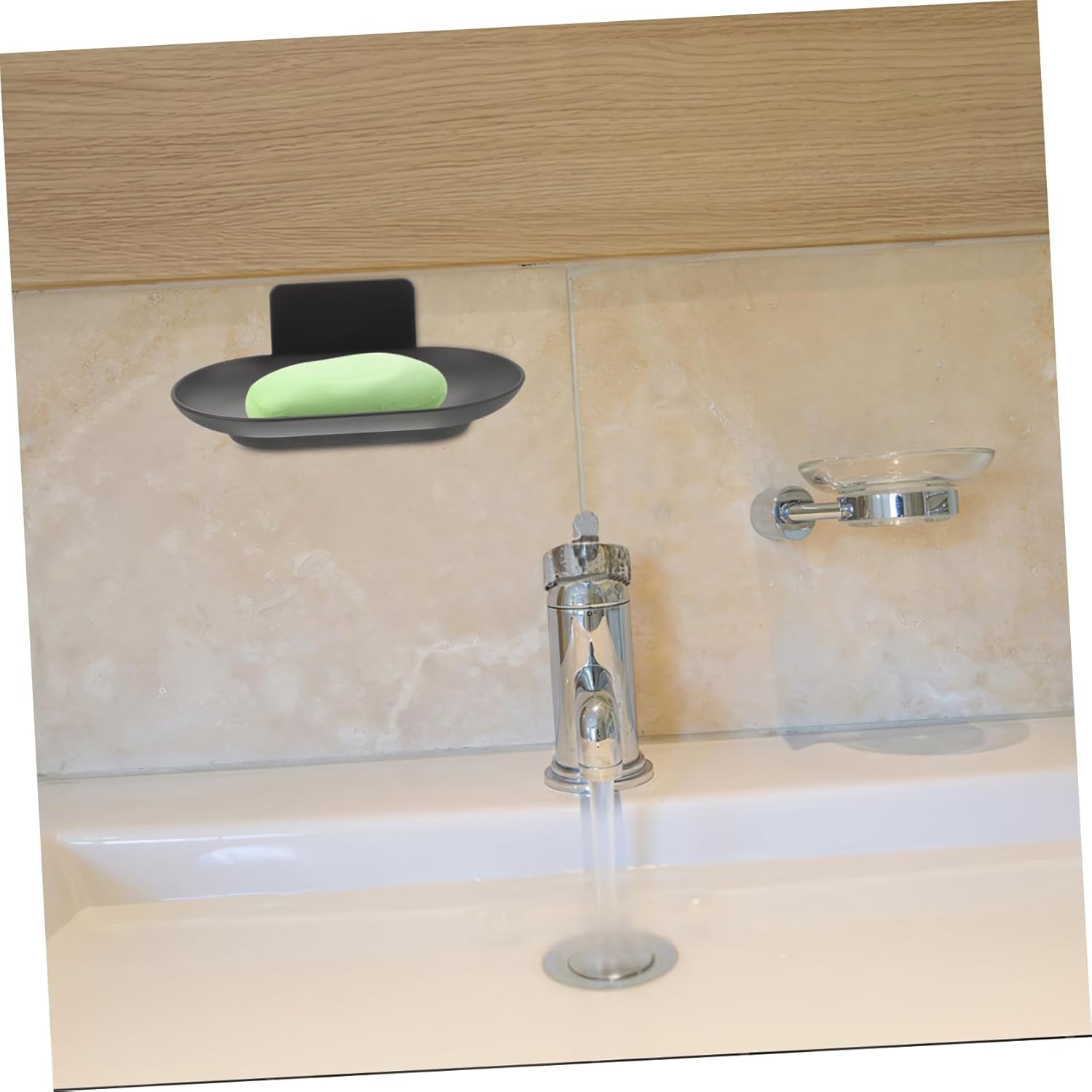 Hemoton Wall Mounted Soap Dish with Efficient Drainage