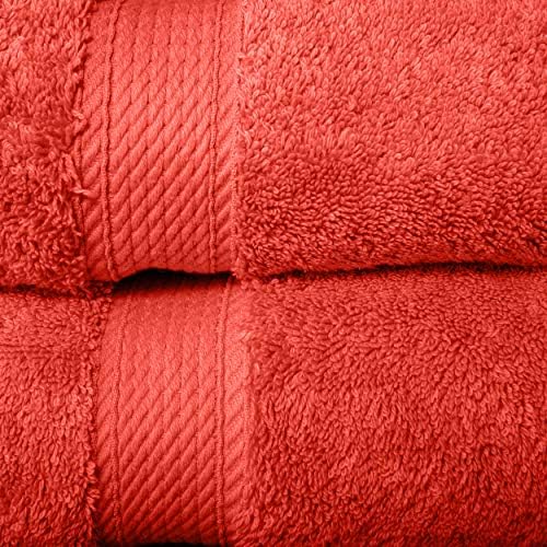 SUPERIOR Plush Absorbent Towel Set - 2 Piece Egyptian Cotton 30 x 55