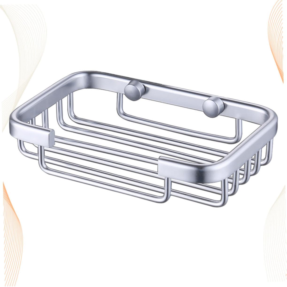 MAGICLULU Aluminium Soap Dish Holder with Drain Silver Finish