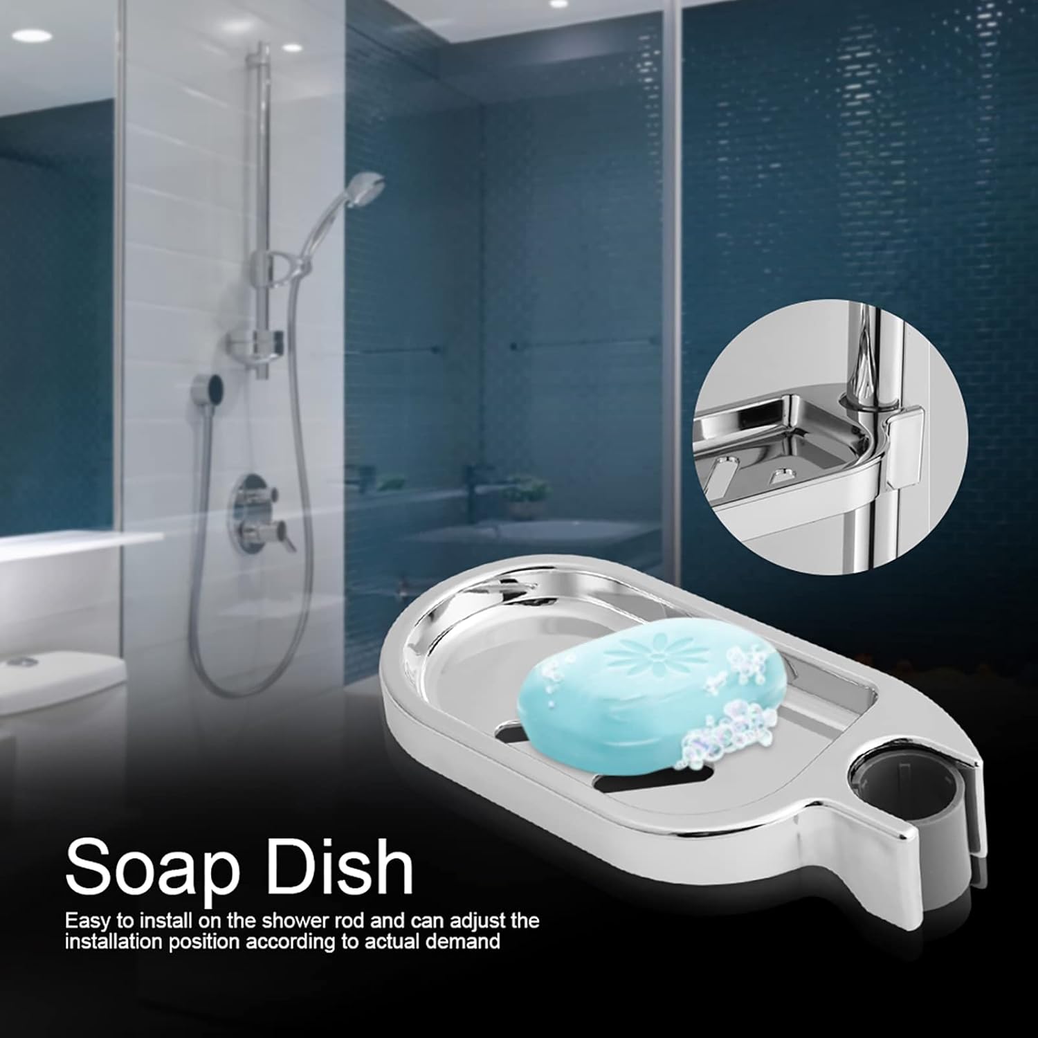 Oceanside ABS Soap Dish Holder for Shower