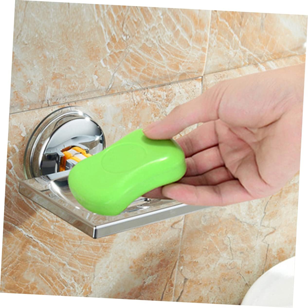 VOSAREA Wall Mounted Soap Holder Elegant Brushed Texture