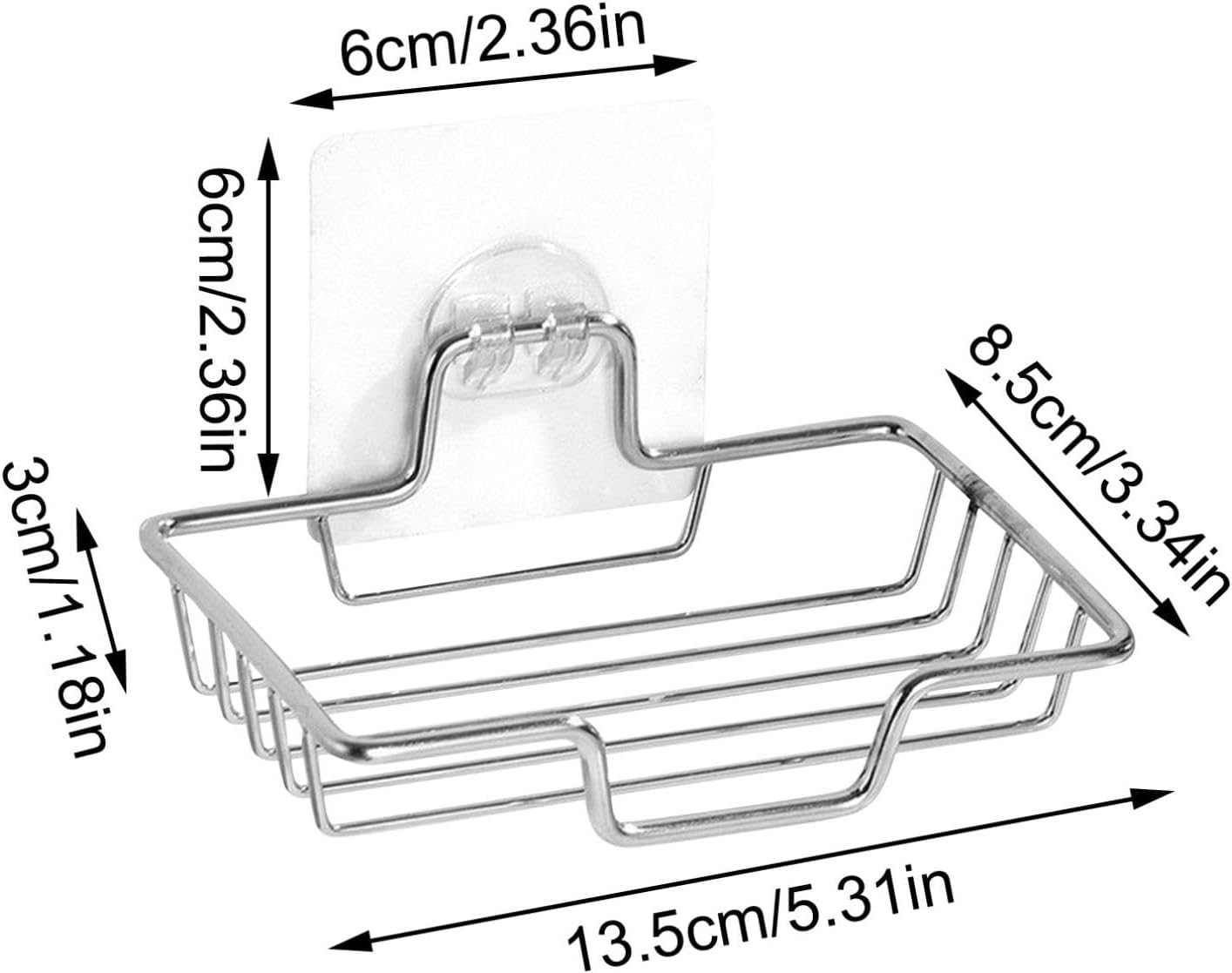 Stainless Steel Soap Holder for Shower Wall