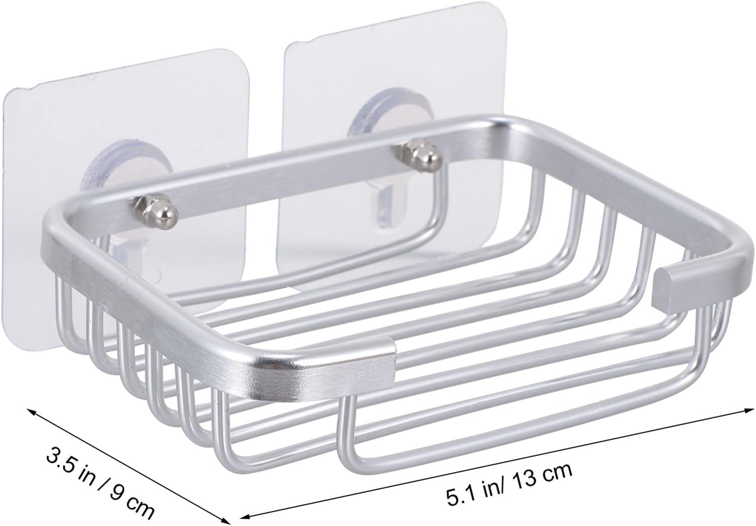 UTHCLO 1set Self-Draining Aluminum Soap Holder