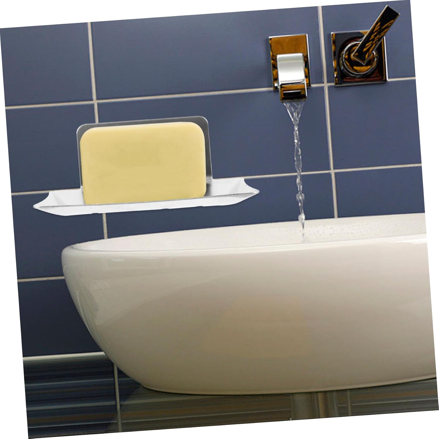 DOITOOL Wall Mounted Soap Holder Silver