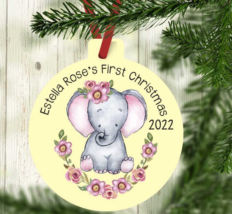 Babys First Christmas 2022 Personalized Ornament