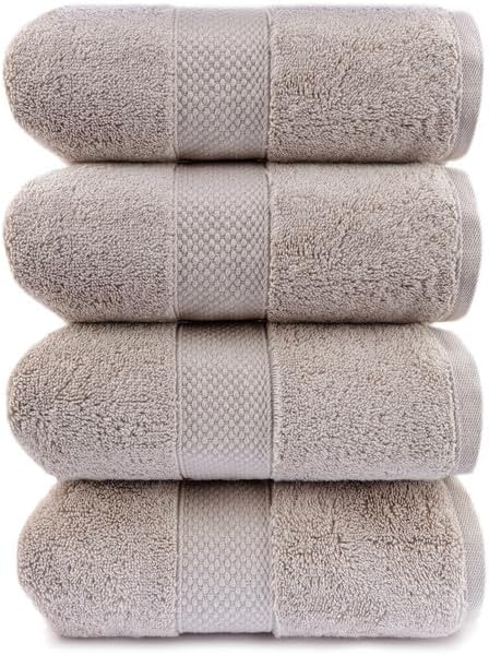 Maisonette Loft Egyptian Cotton Bath Towel Set 4 Pack