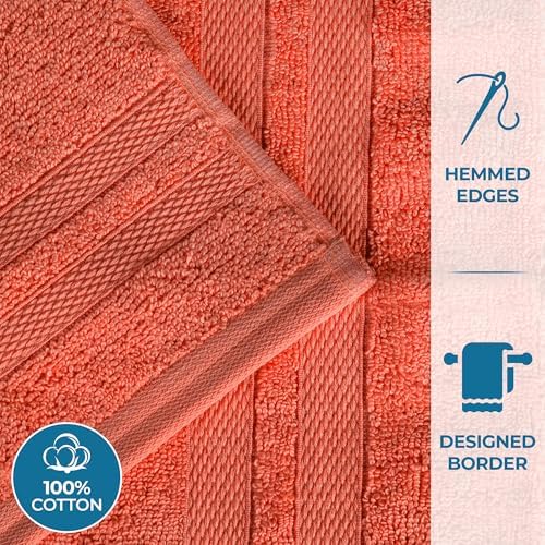 Superior Ultra-Soft 3-Piece Cotton Towel Set - Tangerine