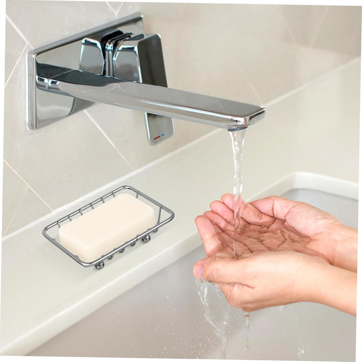 Zerodeko Metal Soap Holder with Draining Design