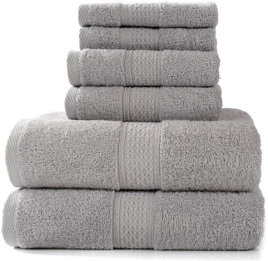 Huhelm 6 Piece Luxury Linen Bath Towels Set