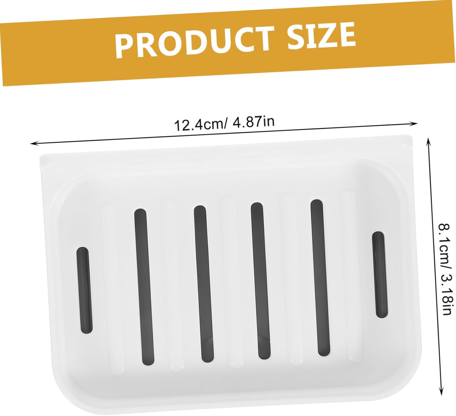 PRETYZOOM Wall Mounted Soap Dish with Drainage
