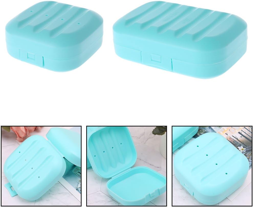 Ozeau Travel Soap Dish Box with Lock