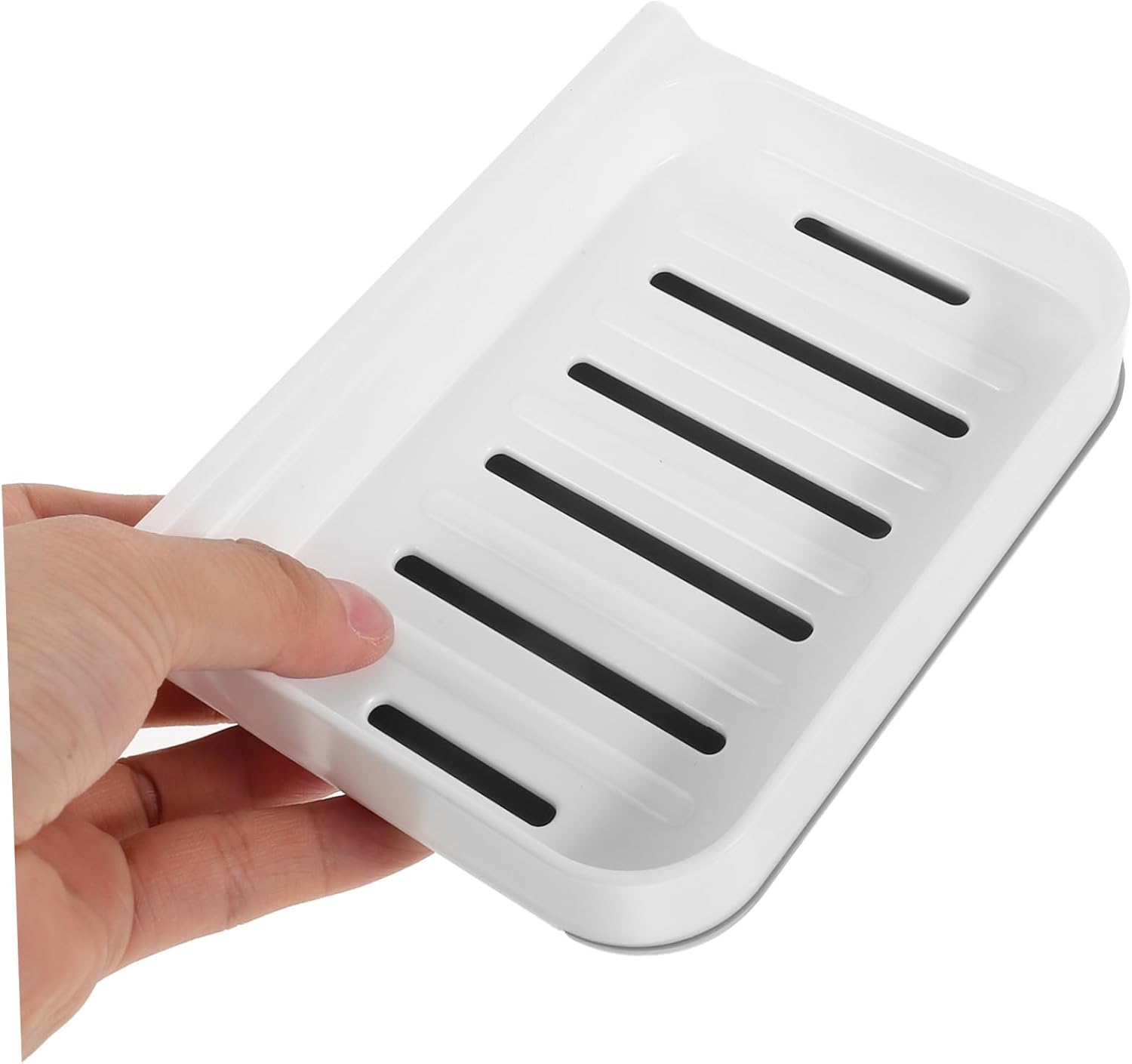 UTHCLO 1Set Absorbent Soap Dish Wall-Mounted Bathroom Organizer