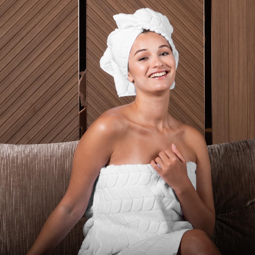 BAGNO MILANO Turkish Bath Towel Set - Coral Red
