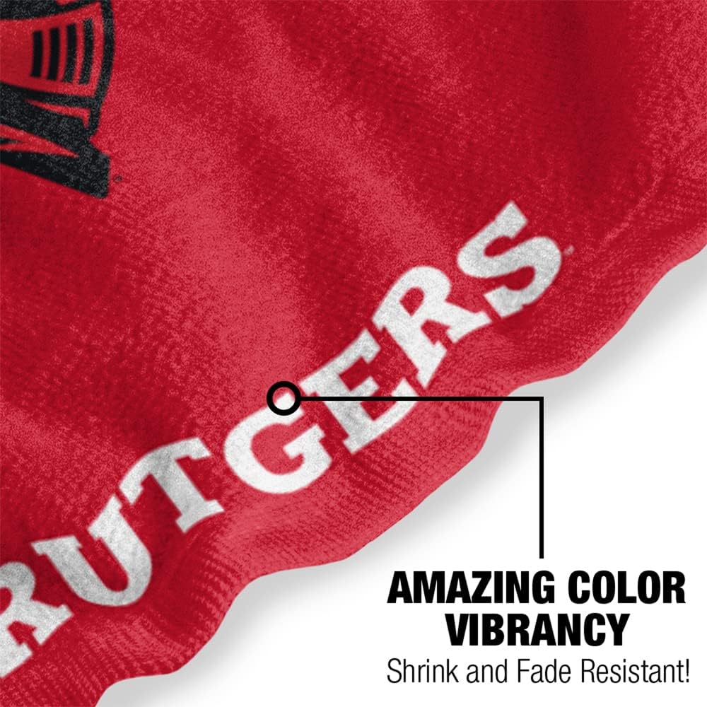 LOGOVISION Rutgers University Bath Towel 30x60 Logo Pattern