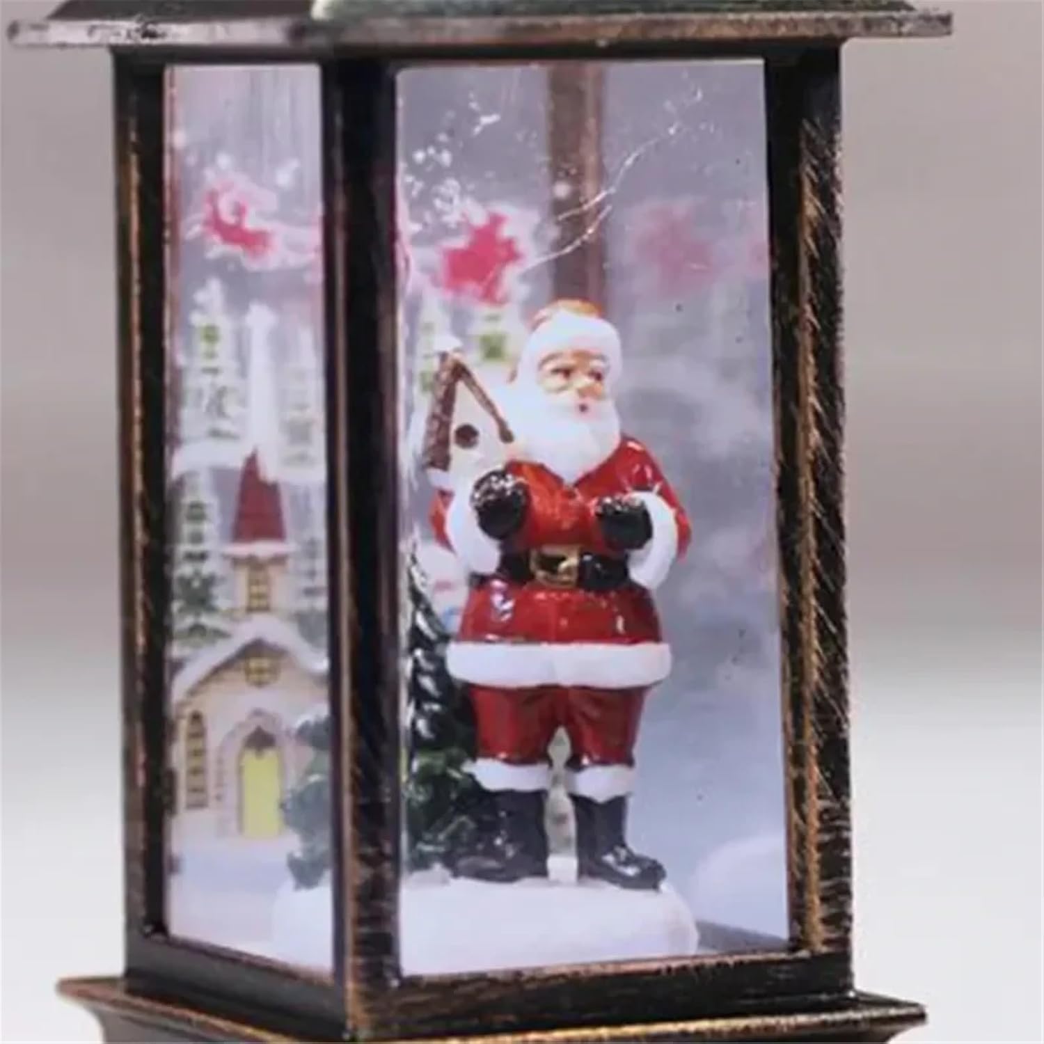 Christmas Glitter Lantern LED Glow Accent Light