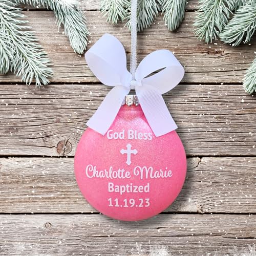 Personalized Baptism Ornament for Boys 2025