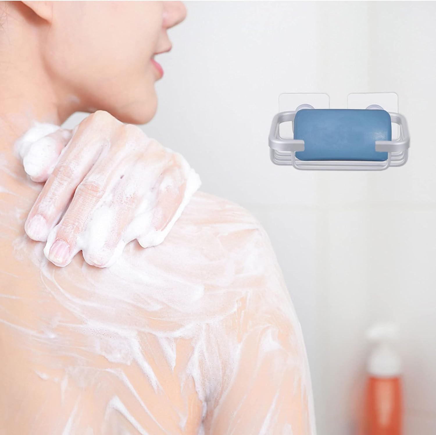 UTHCLO 1set Self-Draining Aluminum Soap Holder