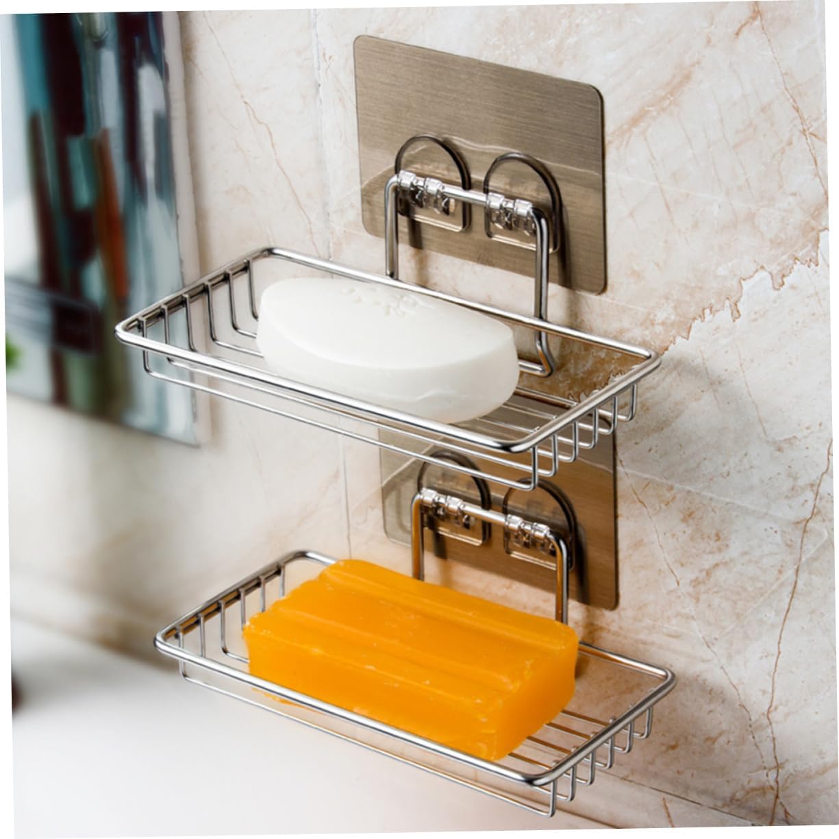 Unomor Stainless Steel Soap Dish Holder Wall Mount