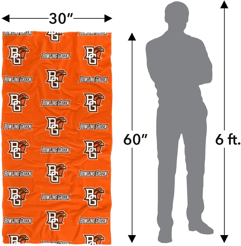 LOGOVISION Bowling Green State University Towel 30x60 Logo Pattern