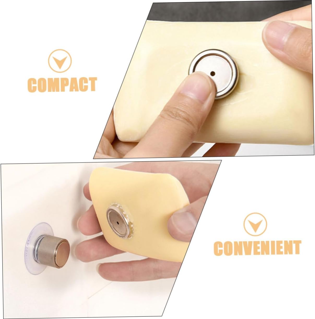 PRETYZOOM Wall Mounted Soap Holder with Magnet Cap