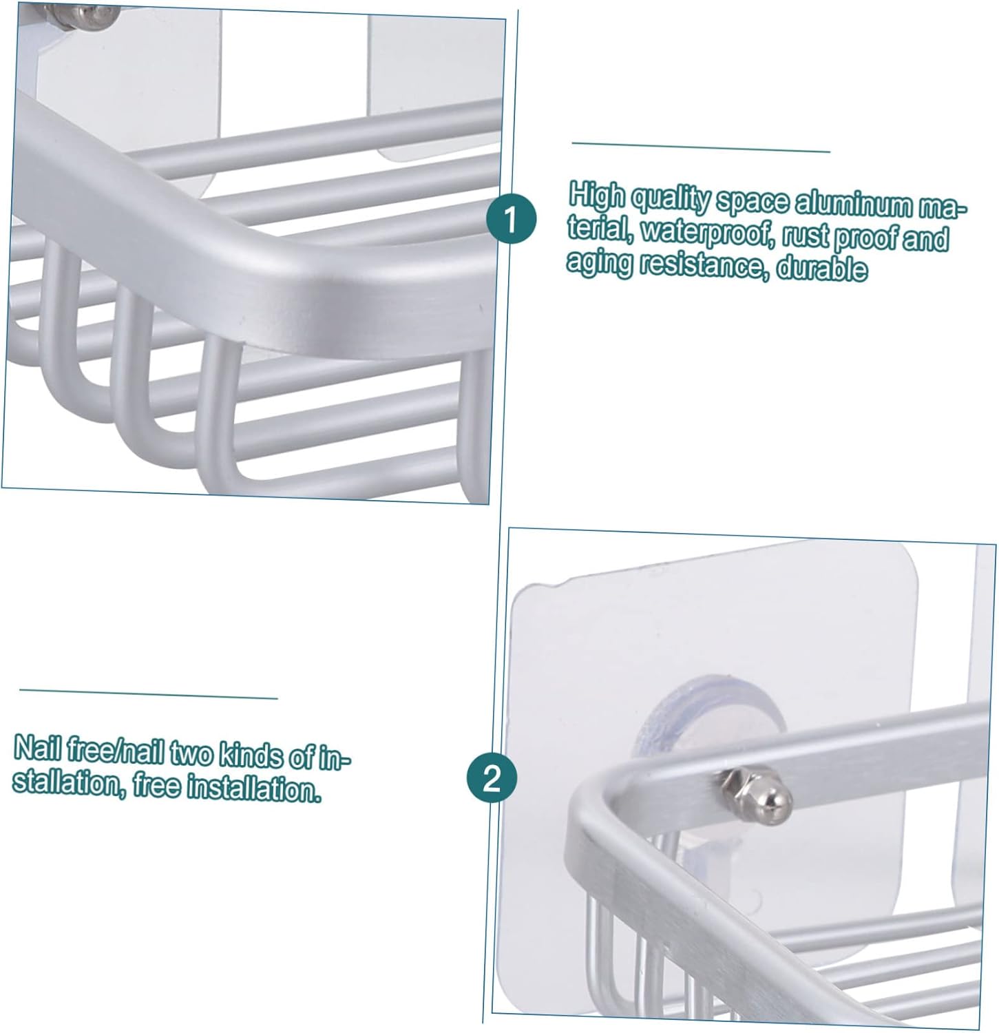 COOLHIYA 1set Wall Mount Soap Holder