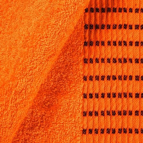 Ultra Soft Cotton Towel Set 6 Pack - Orange 1