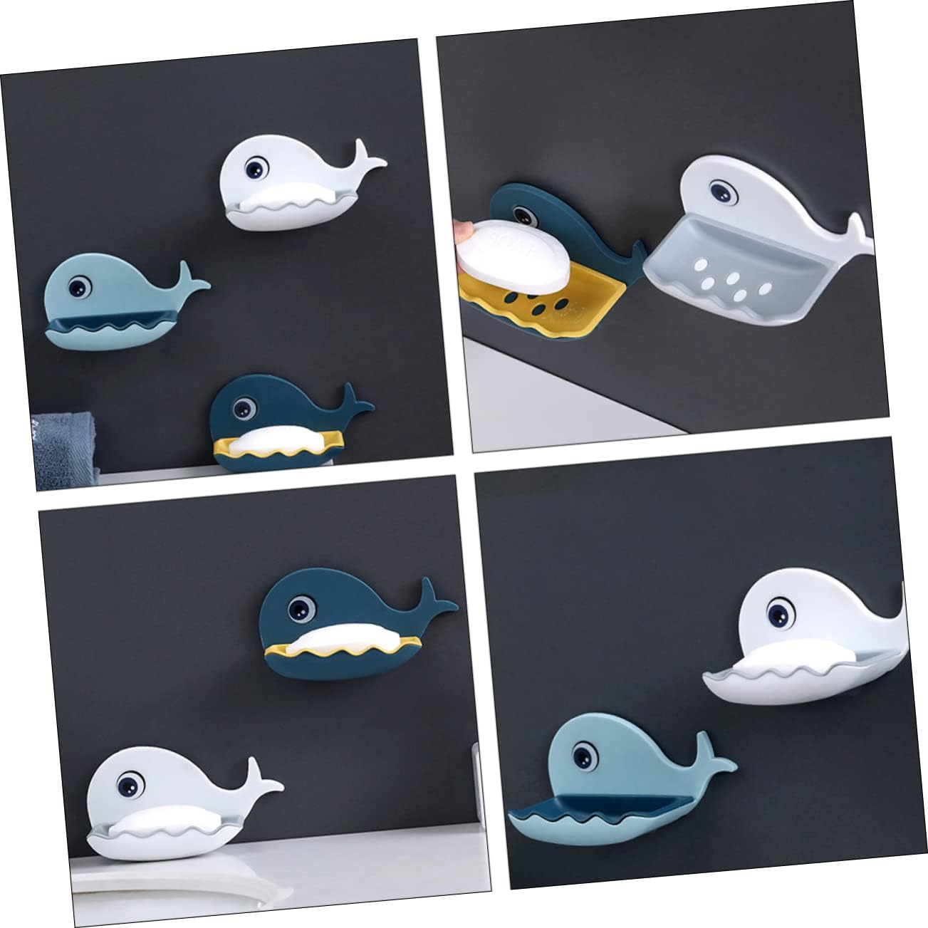 LIFKOME Whale Shaped Wall Soap Holder 1
