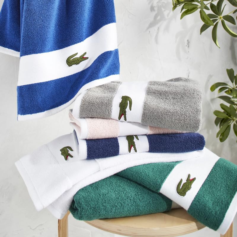Lacoste Sport Stripe Cotton 6-Piece Luxury Towel Set
