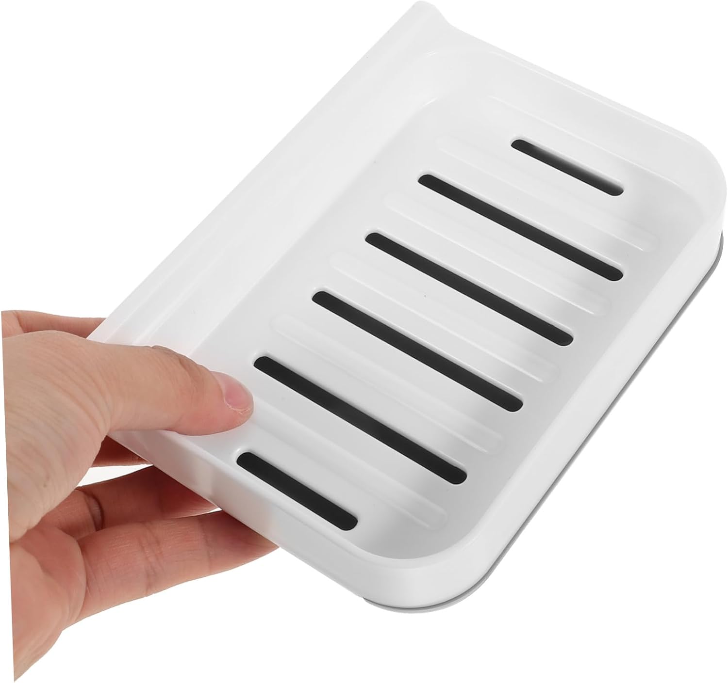 1set Dish Wall-Mounted Fast-Drying Soap Holder for Bathroom