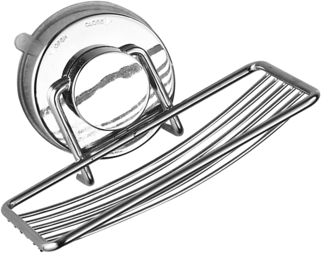 LIFKICH Silver Soap Holder with Hollow Bottom