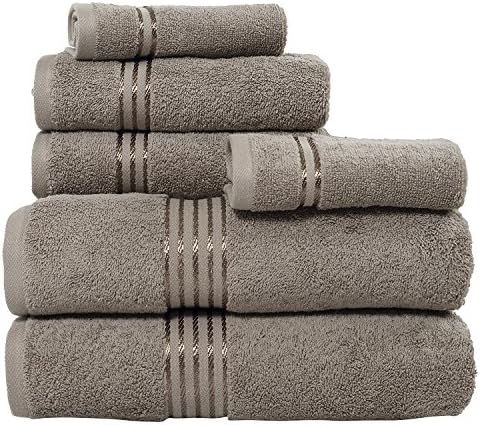 Lavish Home 100 Cotton Hotel Towel Set - Taupe